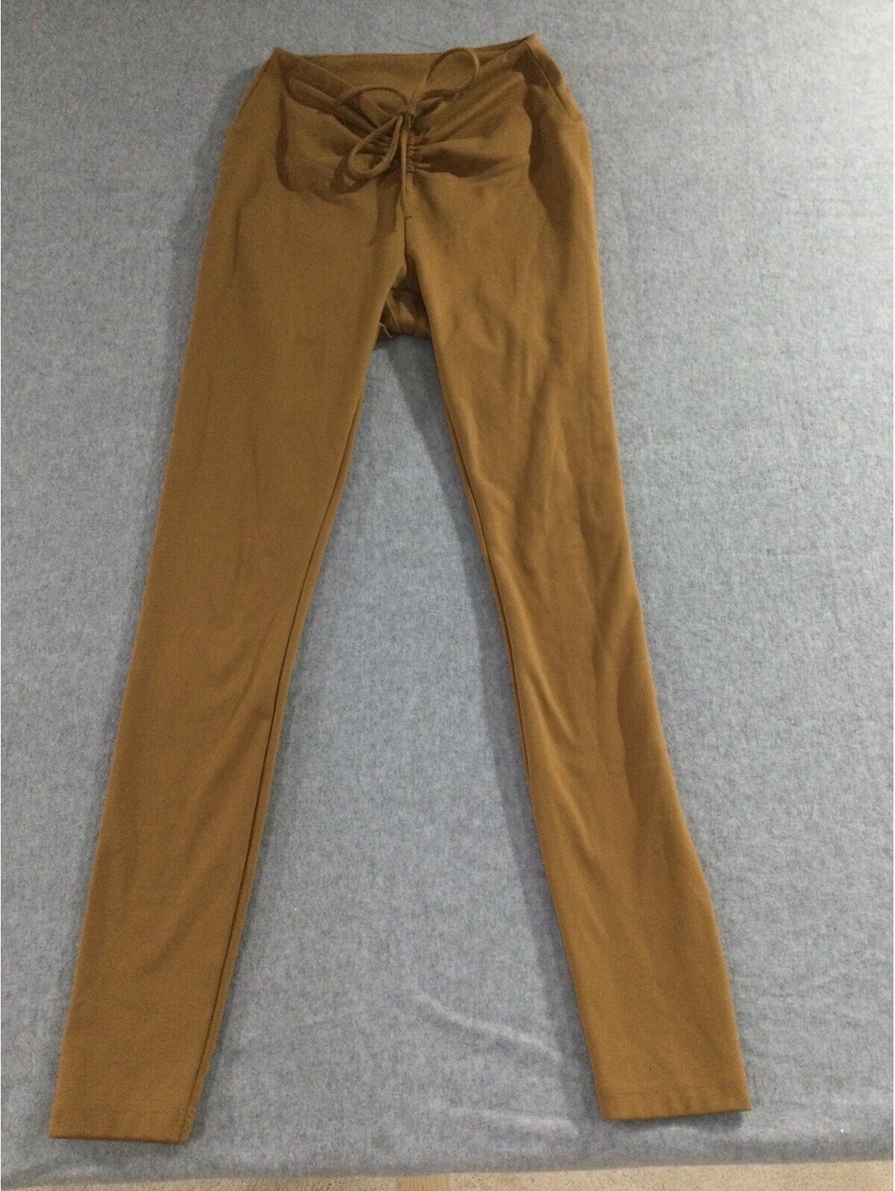 Pink Victoria's Secret Active Leggings Brown Ruched Cinched Front Small Yoga